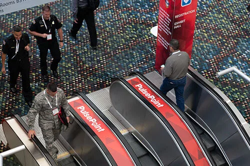 Image of Pulse Point Escalator Clings FRI2019 500px